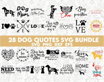 Cani Quotazioni Svg Bundle, Dog Mom svg, citazioni cane svg, animali domestici e cani svg, amante del cane svg, Dog Say svg, Dog Design svg, Pet Svg, Pet Dog Svg