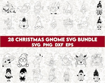 Christmas Gnome svg Bundle, Gnomies clipart, Christmas Doodle Svg, Gnomes Merry Christmas svg, Cute Gnome Svg, Christmas Gnome Png