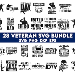 Veteran Svg Bundle, Veterans day SVG Bundle, Veteran day Quote svg,  Army Svg, Navy Svg, Veteran Svg, Svg files for Cricut, VA svg