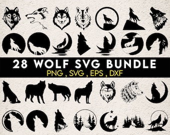 Wolf SVG Bundle, Wolf PNG, Wolves Svg, Wolf Art, Wolf Illustration, Wolves Png, Wolf Head Svg, Lone Wolf Art, Wolf Shirt Files, Wolf Clipart