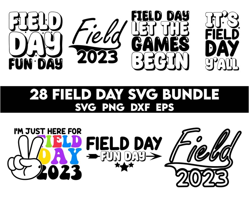 Field Day SVG 2023 Bundle School Field Day Teacher Svg Etsy