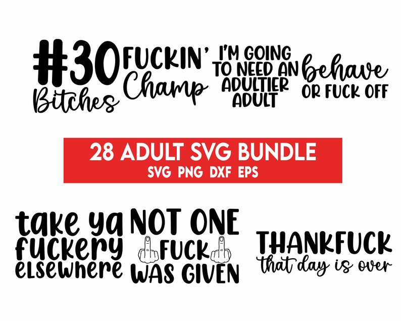 Adult Svg Bundle, Adults svg, Rude svg, Crafting Bundle, Adult quotes svg, Savage svg, Funny svg bundle, bitch svg, Middle Finger Svg image 5