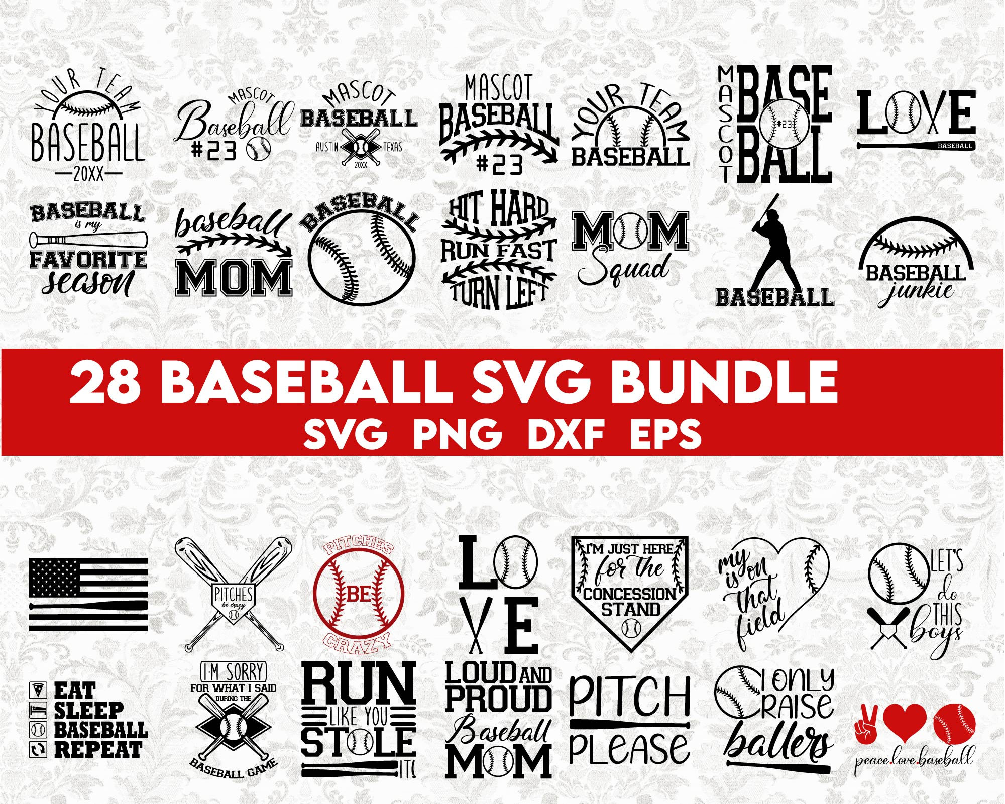 Baseball Mom SVG PNG – MasterBundles