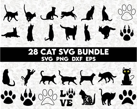 Cat svg bundle, Cat SVG, Cat Head svg, Cat Face SVG, Cat Cut Files, Cat Design, Kitten Svg, Cat Vector, Kitty Svg, Pet Silhouette