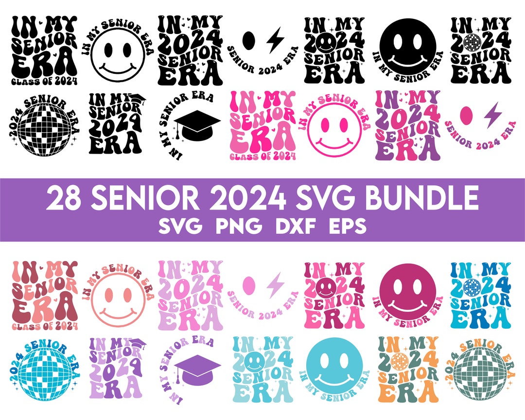 In My Senior Era SVG Bundle, Senior 2024 SVG, Graduation Svg Bundle ...