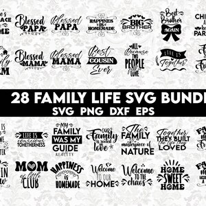 Family Life SVG Bundle, Family Quotes svg, Farmhouse Family Svg, Family Signs Svg, funny family svg, family is forever svg