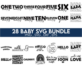 Baby Svg Bundle, Baby Girl Bundle, Newborn Bundle, Baby Quote Bundle, Newborn Svg, Baby Boy, Baby Shower Svg, Baby Svg, Png Instant download