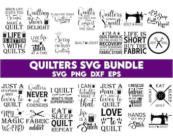 Quilters SVG Bundle, Quilting SVG, Quilting Shirt Quote SVG, Funny Quilting SVG, Sewing Quilter SVG, Quiltaholic SVG