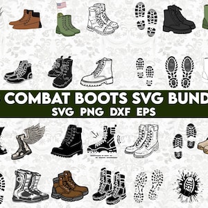 Combat Boots Svg, Veteran Svg, Army, Soldier Svg, Combat Boots Clipart, Navy boots Svg, Military boots svg, Us veterans svg, boots cutfile