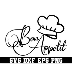 Bon Appetit SVG, kitchen svg, Cooking svg, Baking svg, Kitchen svg, Kitchen Sign, Bon Appetit sign, Potholder svg, Digital Cricut Files