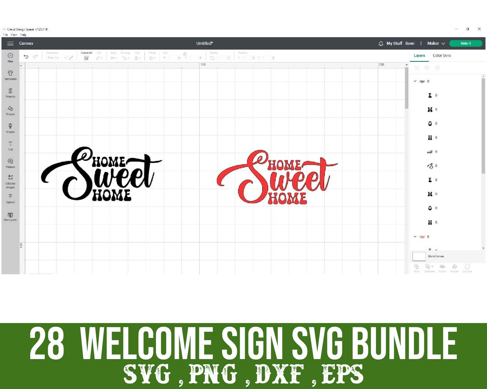 Welcome Sign Svg Bundle, Farmhouse Round Sign Svg, Farmhouse Welcome ...