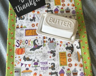 Halloween Dish Drying Mat Etsy