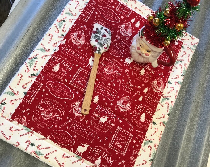 Christmas Dish Drying Mat Etsy