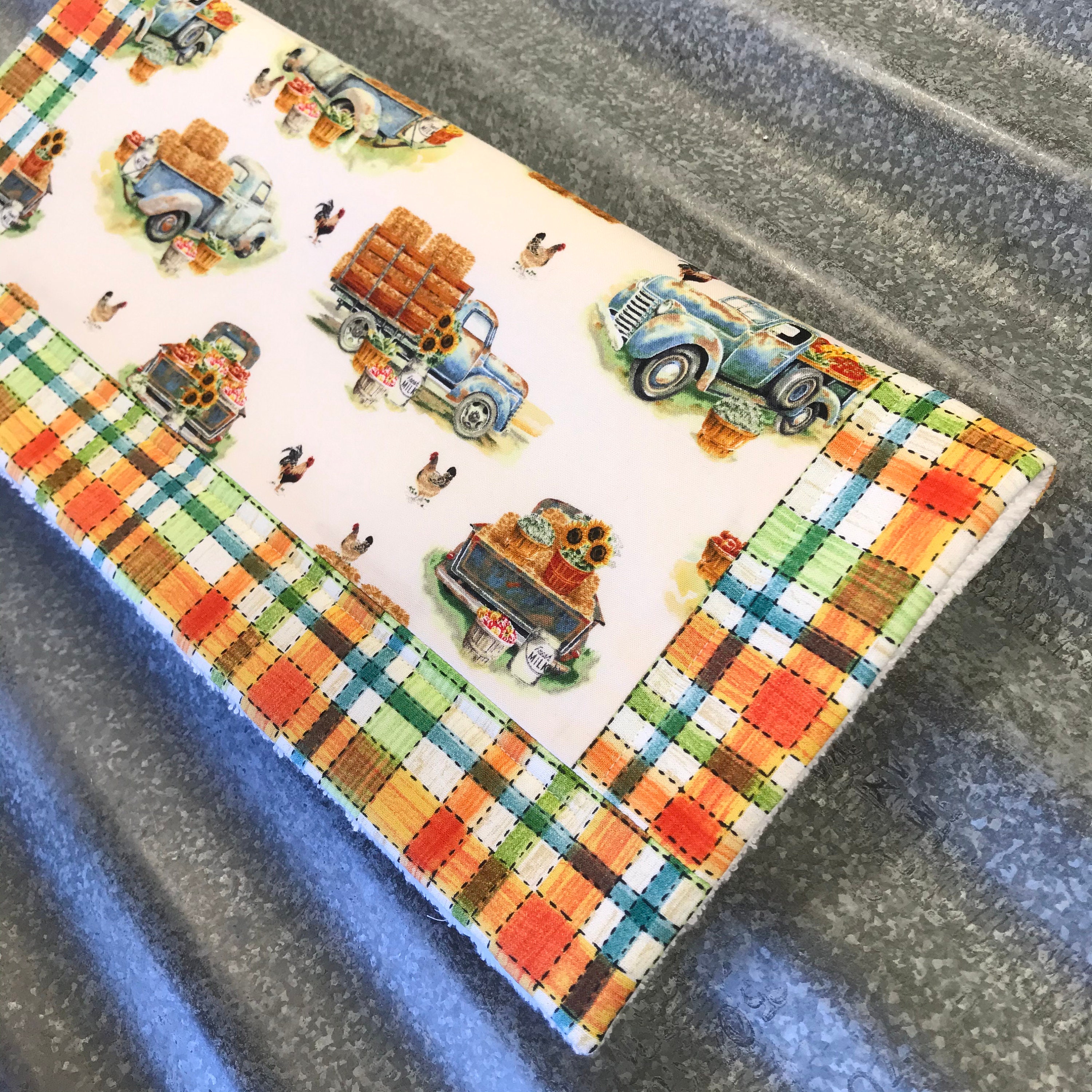 Fall Dish Drying Mat Etsy