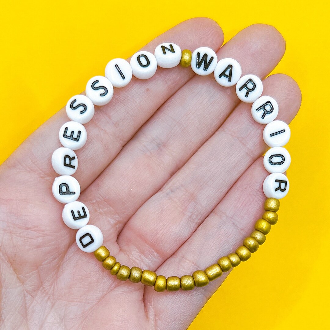 Depression Warrior Bracelet Depression Awareness Bracelet Mental Health ...