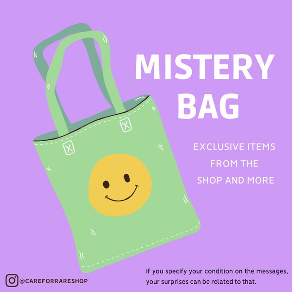 Mistery Bag Jewelry Scoop Chronic Rare Diseases  Mental Disorder necklace rings bracelets stickers surprise bag