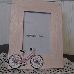 Pink Picture Frame (w/bicycle)