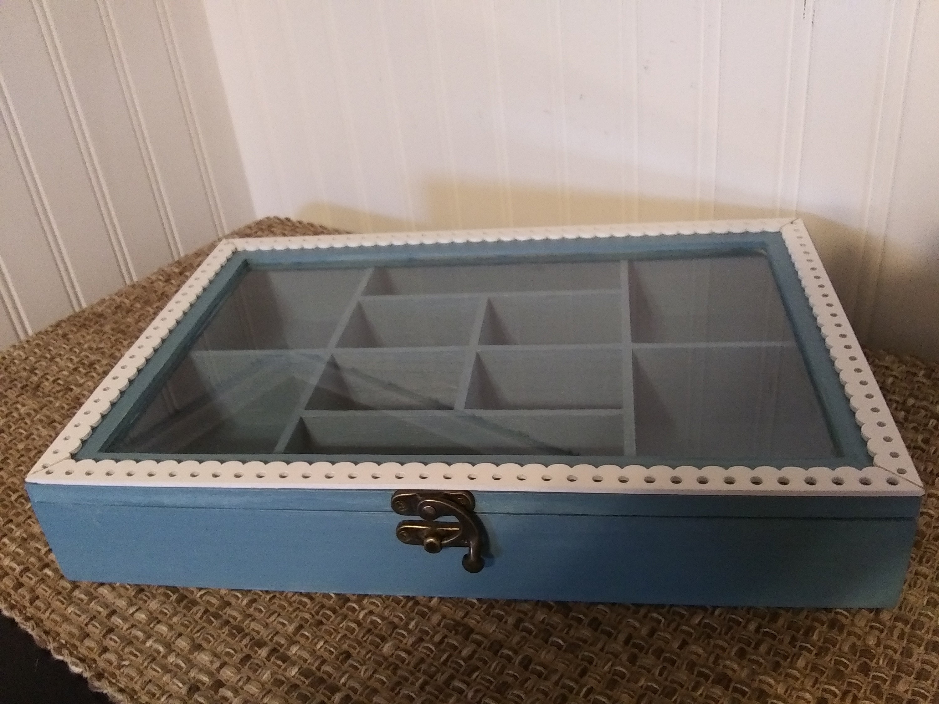 Wood Jewelry Box With Compartments Etsy