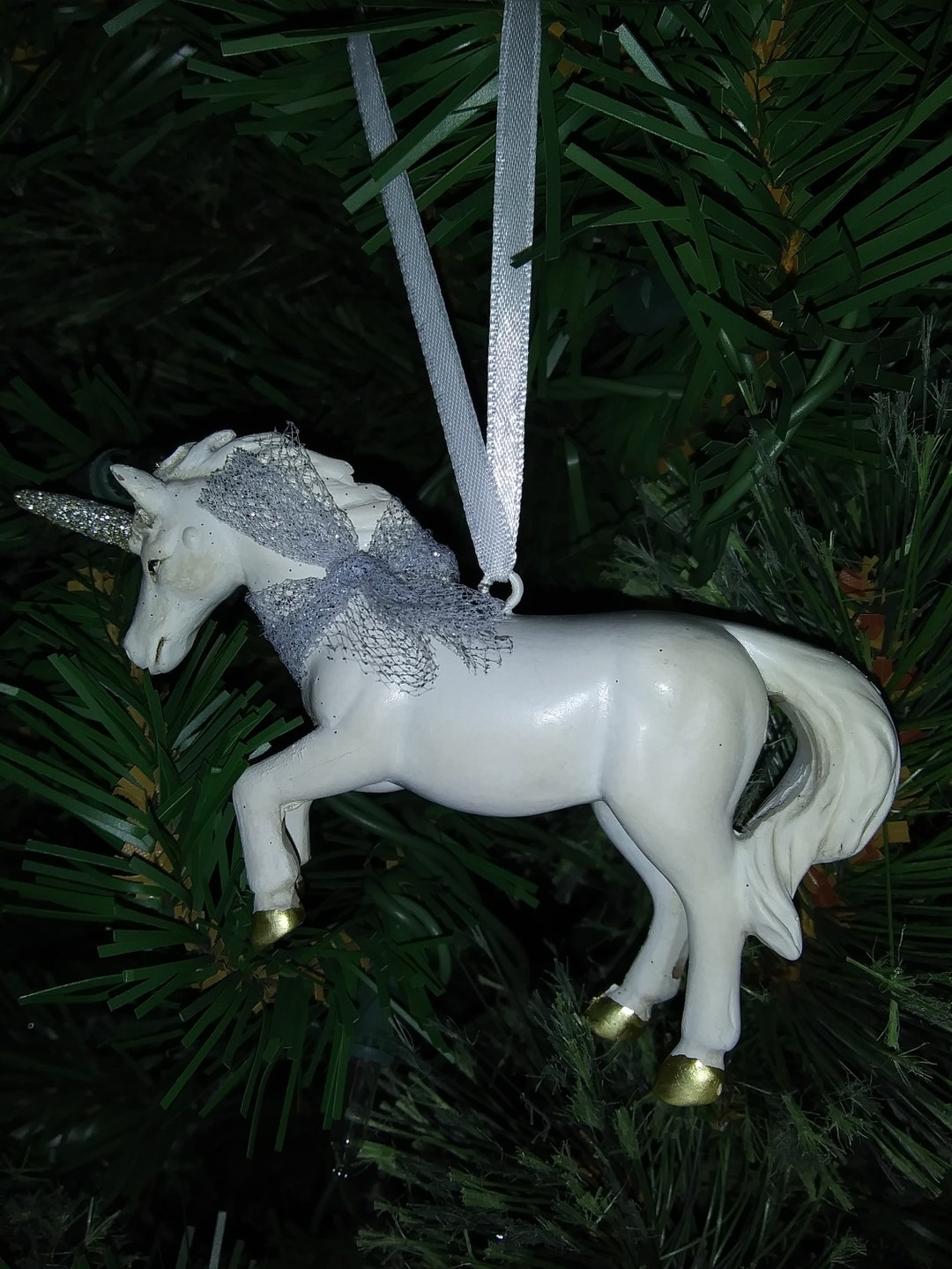 Unicorn Horse Tree Ornament - Etsy