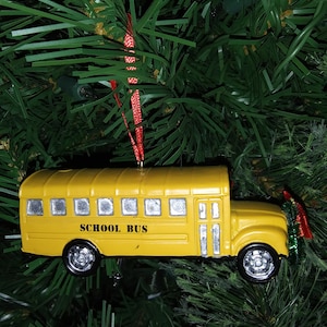 School Bus  Tree Ornament