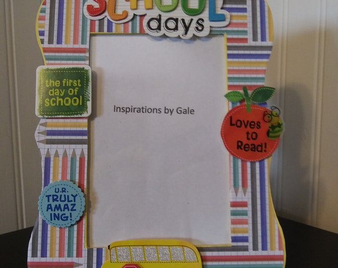 School Days Picture Frame Etsy