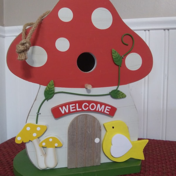 Welcome Whimsical Forest Birdhouse