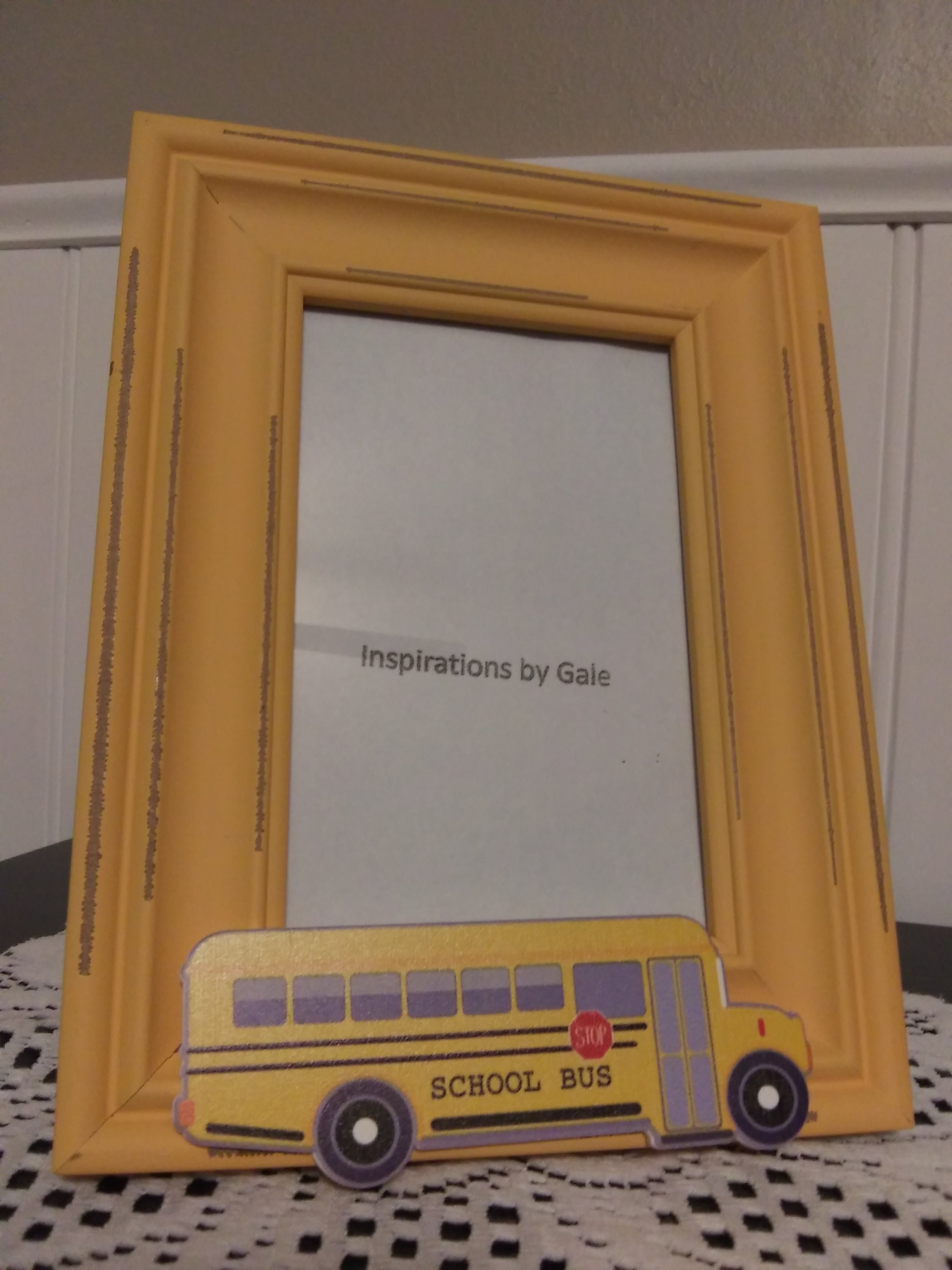 School Bus Picture Frame Etsy