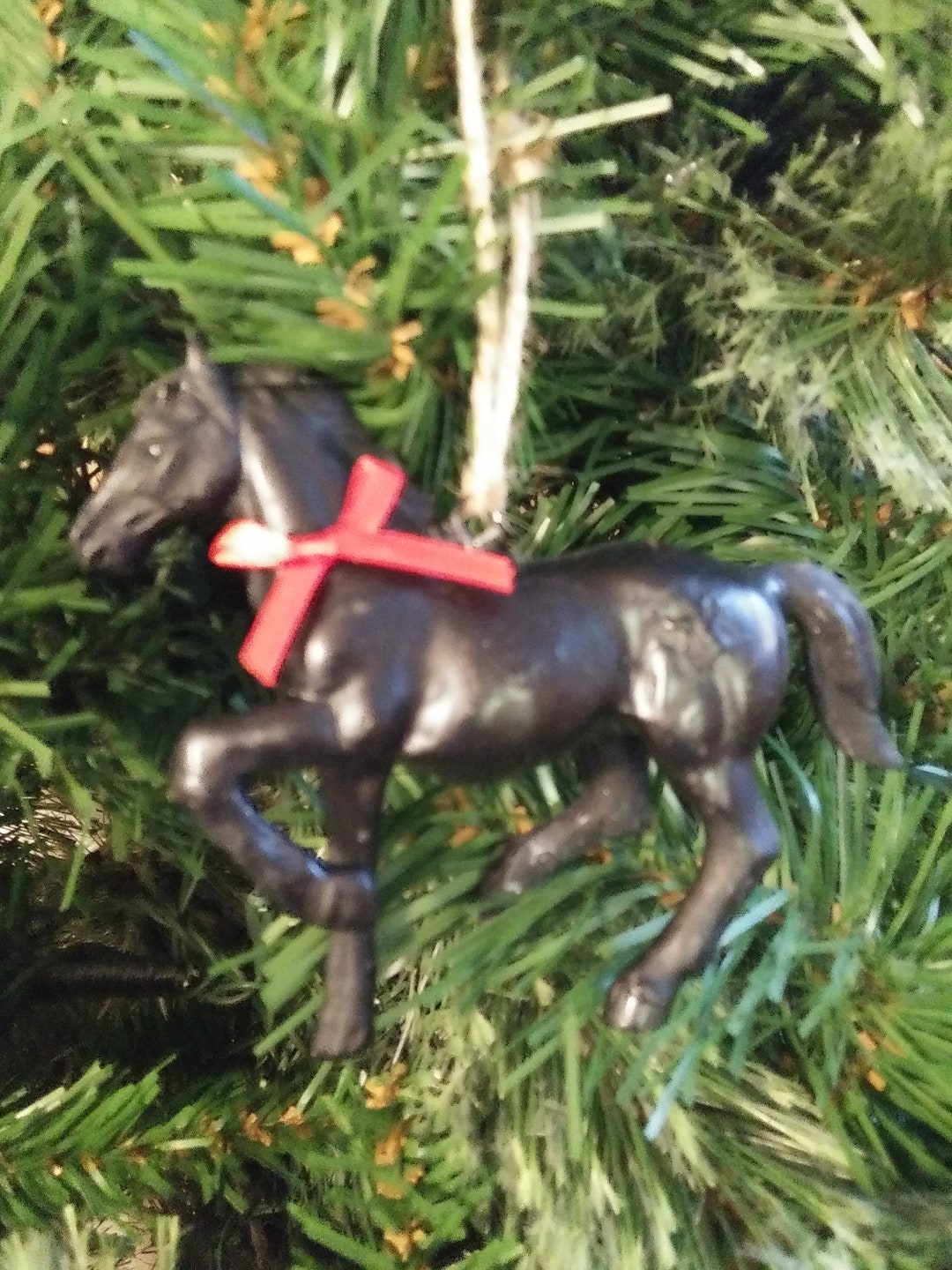 Black Horse Ornament Etsy