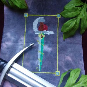 Fantasy Sword Cross Stitch Pattern