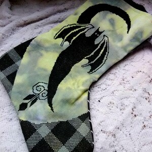 Goth Christmas Stocking Cross Stitch Pattern