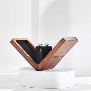 Schmuckschatulle, Ohrsteckerschatulle, Holzkiste, Ringbox, Walnussholz, Holzkiste, Ringbox, Holzkiste, Ringbox, Holzkiste