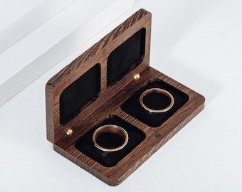 Woodsbury Wedding Ring Box, Wedding Gift, Anniversary Gift, Wooden Box, Ring Box, Gift, Valentine's Gift, Handmade box, Wenge, Wedding