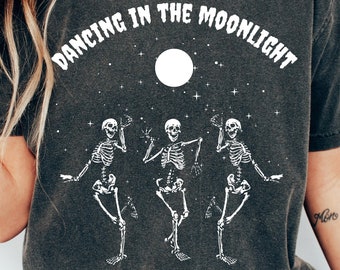 Dancing Skeleton Shirt, Dancer Skeleton Girl Shirt, Halloween Dance Team Shirt, Halloween Fall Shirt, Scary Movie Shirt, Ballerina Shirt