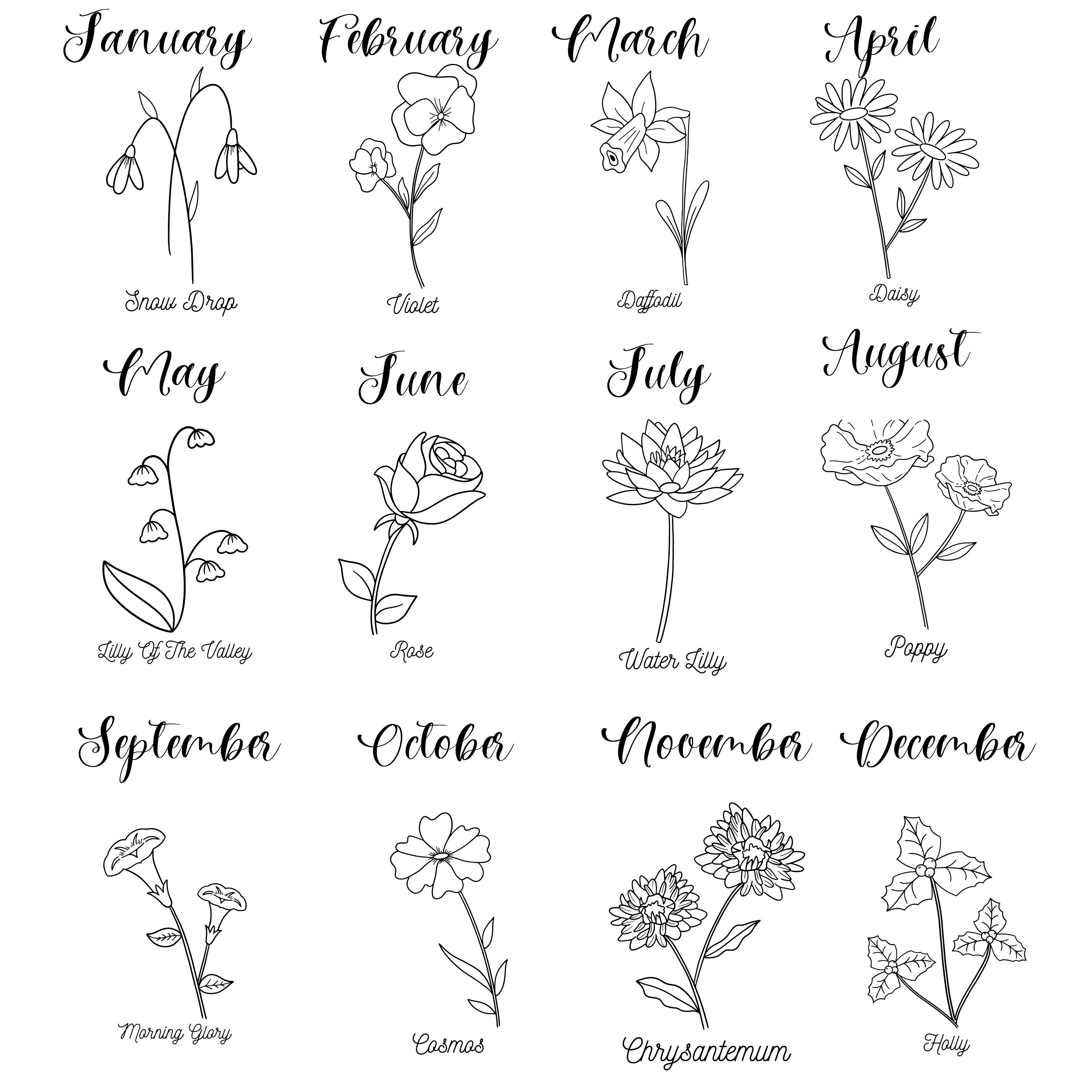 Personalized Mother s Birth Flower Tee Bella n canvas 3001 Unisex T personalized-mother-s-birth-flower-tee-bella-n-canvas-3001-unisex-t