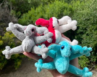 Woo Plushie, stuffed animal, handmade plushie, cute creature, minky fabric, handmade, unique gift