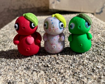 Little Sprout Pals, Polymer clay, handmade, gift, present