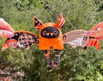 Batthew , the Handmade Bat Plushie