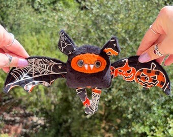 Battholomew , the Handmade Bat Plushie