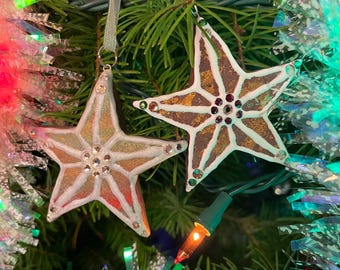 Star Ornament, Christmas ornament, Christmas decor, Christmas decoration, gingerbread man, Christmas present, stocking stuffer