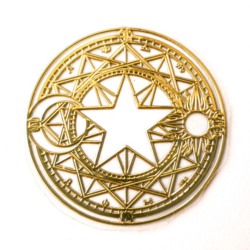Pack of 50 Gold 2.5 cm Diameter Flower of Life Stickers Labels