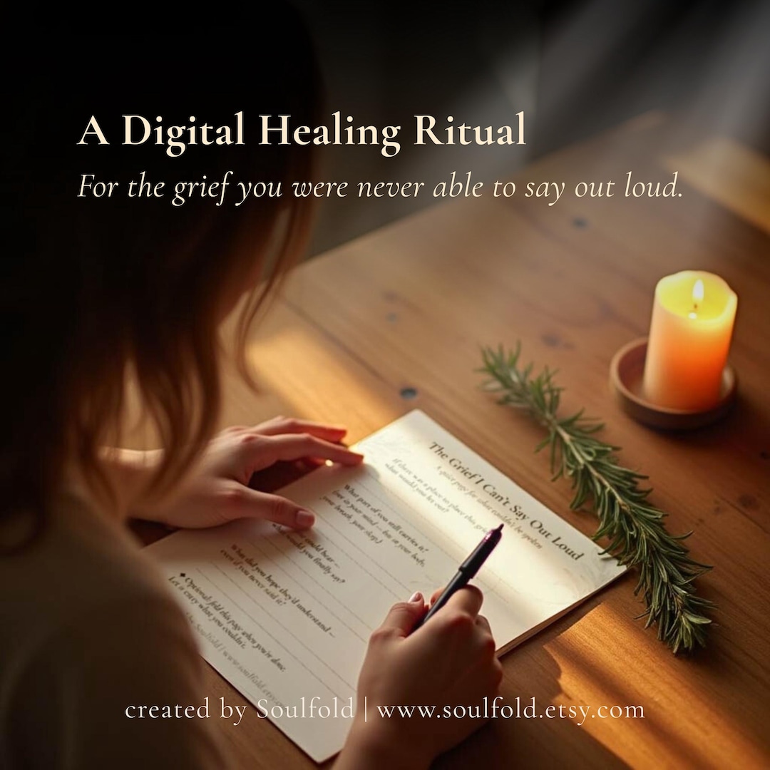 Printable Grief Writing Ritual for Silent Loss – Guided Journal Page ...