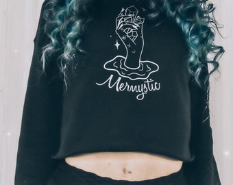 Mermystic Crop Hoody