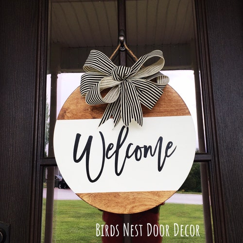 Realtor Gift Front Door Decoration Welcome Door Hanger Farmhouse Door Hanger