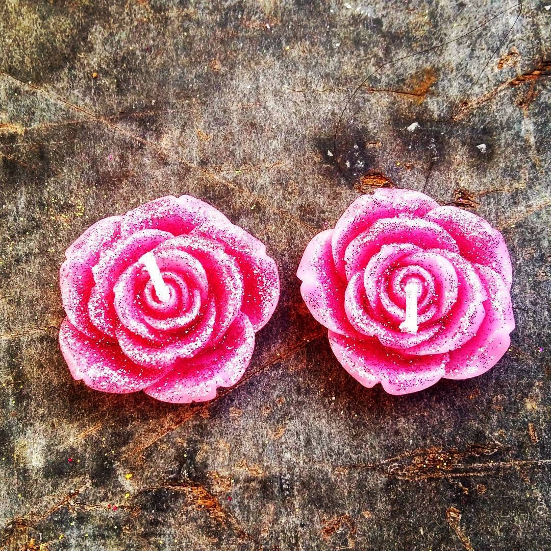 Pink Tea Lights, Pink Candle, Pink Baby Shower Favors, Tea Lights