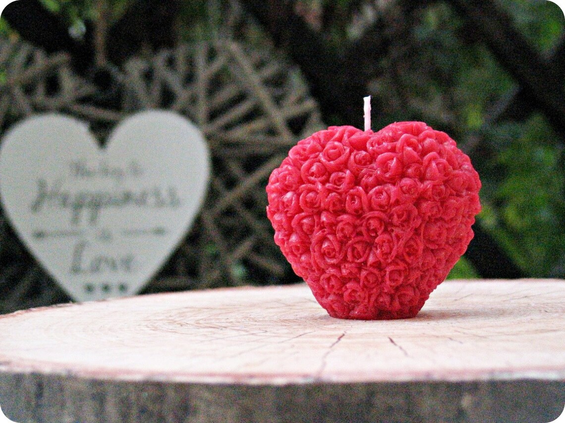 Red Love Candle, Red Candle Love, Romantic Birthday Candle, Symbol Od Love, Red Love Pasion