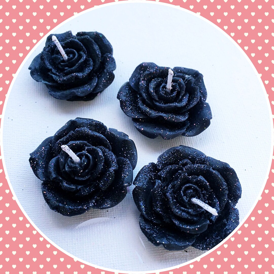 Goth Gift Black Tea Light Set Black Tea Candles Black Tea Etsy