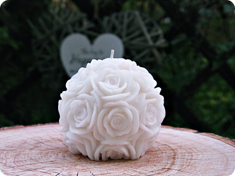 White Candles White Wedding Candles White Table Decor Etsy