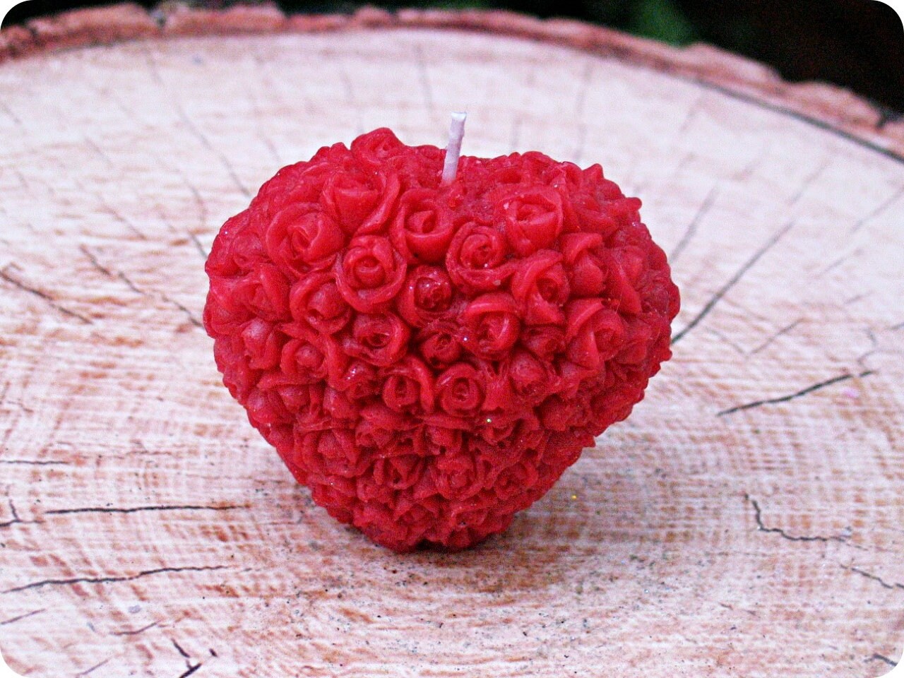 Red Love Candle, Red Candle Love, Romantic Birthday Candle, Symbol Od Love, Red Love Pasion