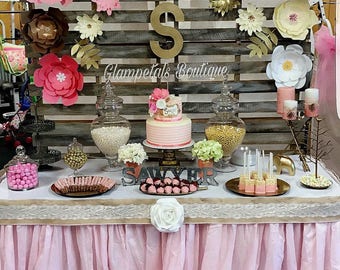 Kate Spade Inspired Party Backdrop Centerpiece And Wall Decor Etsy