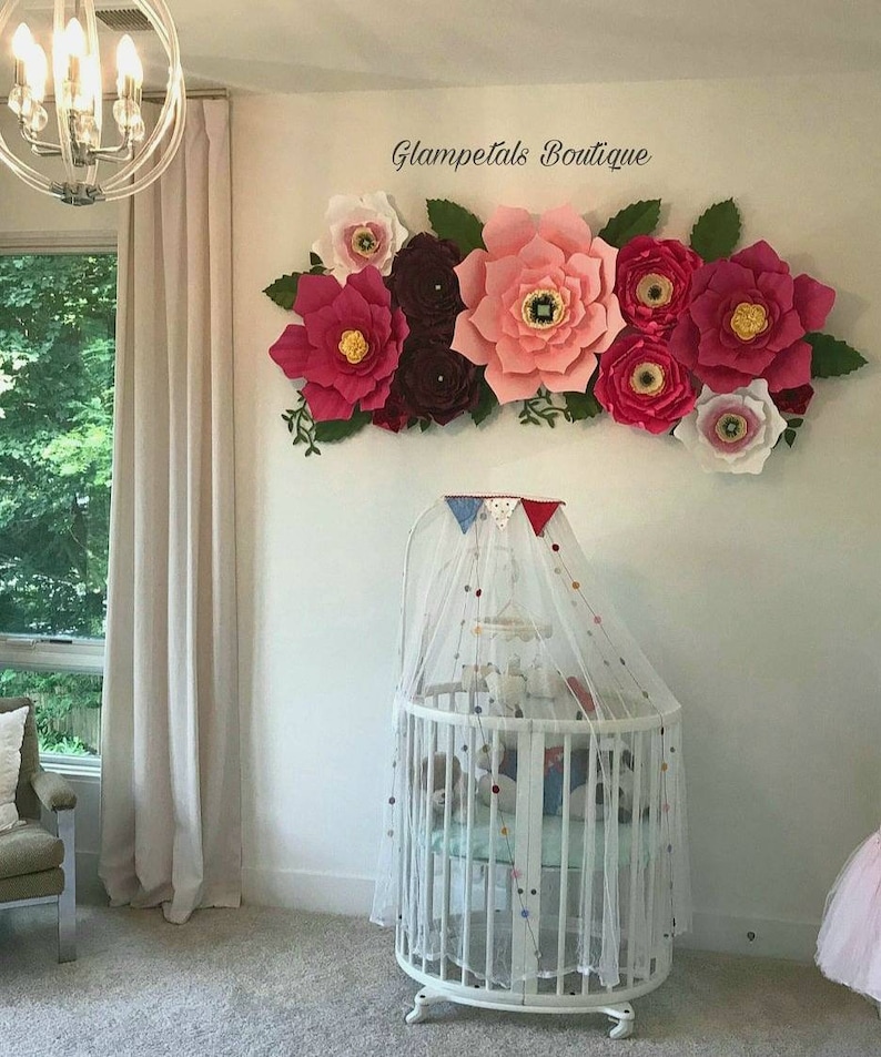 Garden Glam Paper flower,Nursery decorPartybackdropPaperflower decorationsRoom decor